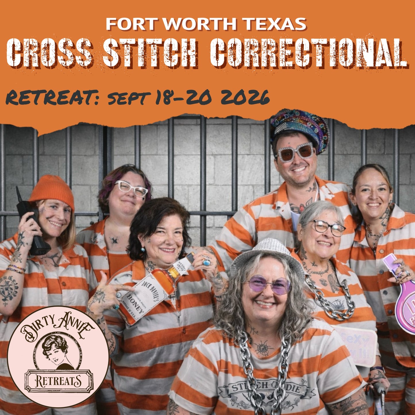 Cross Stitch Correctional: Retreat Sept 18-20 2026 (Early Pricing)