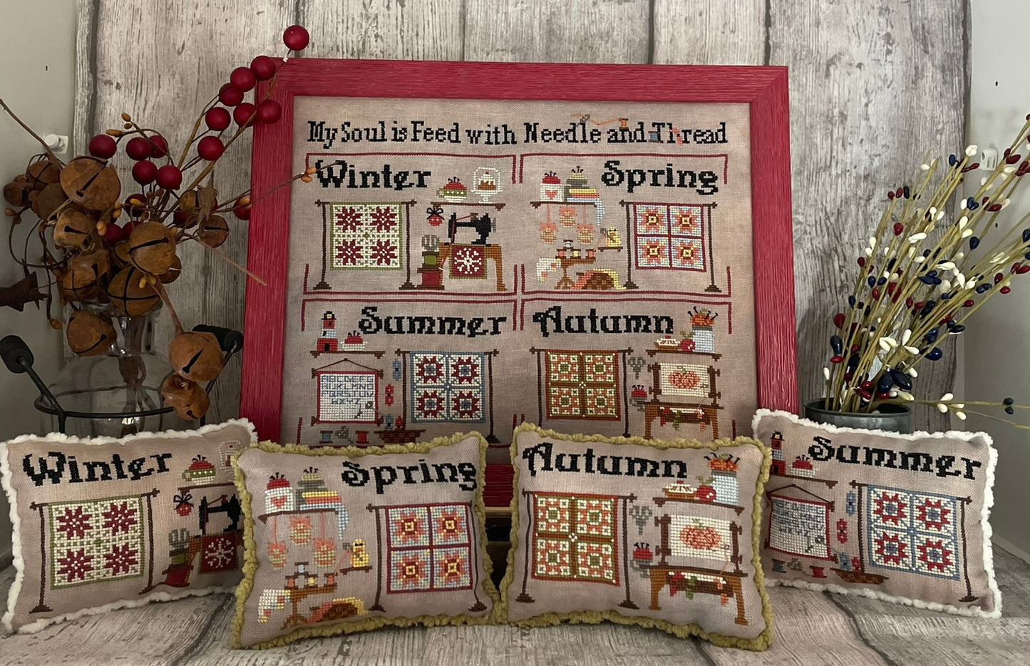 Needle and Thread Seasons Pillows: Autumn