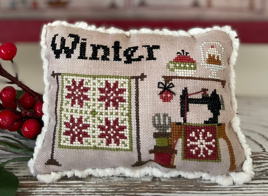 Needle and Thread Seasons Pillows: Winter